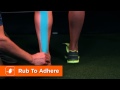 HOW TO APPLY KINESIOLOGY TAPE TO THE ACHILLES TENDON