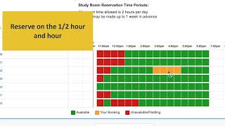 How to Reserve a Study Room