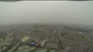 空撮 DJI Phantom 空撮時の飛行練習中 お祭り準備その2 By OfficeMoMo