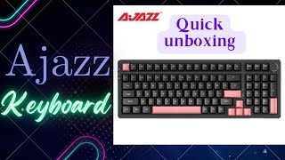Ajazz AK992 keyboard - unboxing - quick look - Miss Bracelet #gadgets #viral #trending #keyboard