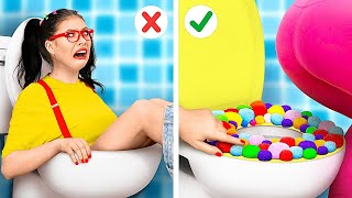 DIY Toilets Hacks You Have To Know by 123 GO! SHORTS #shorts