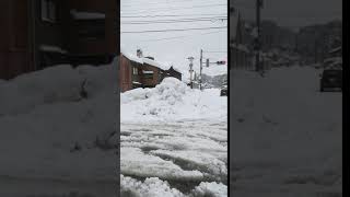 北陸豪雪　加賀市大聖寺駅前交差点　2018年2月7日