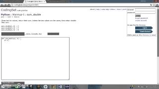 codingbat.- sum double