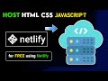 🚀 Deploy Website Using Netlify | HTML CSS JavaScript Full Tutorial for Beginners 🌐