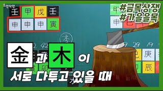 [중급] 57강 - 가을 신유술월의 을목 : 금목상쟁⚡