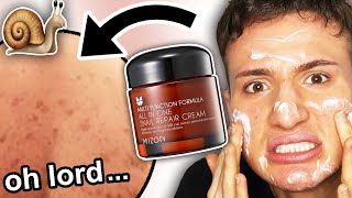 I tried the Mizon All In One Snail Repair Cream for ONE WEEK!! (this should be ILLEGAL)