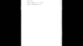 Mathematica 2 minute tutorial: 2d lists using Table command (xy values)