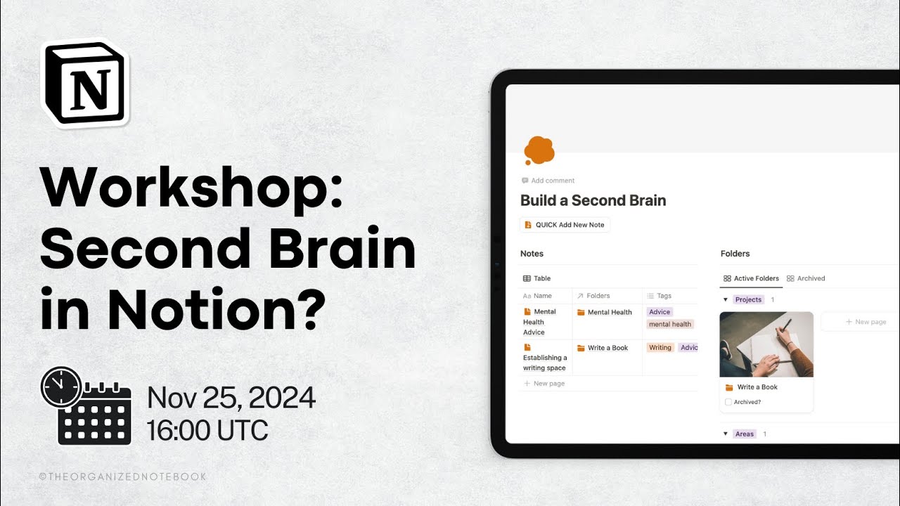 Notion Masterclass Create A Second Brain Your All In One Knowledge