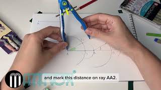 How to draw a rhombus using an angle and a side