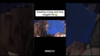 Xiaoting crying and Umji hugged her😭 #shorts #kep1er #viviz #queendom2 #xiaoting #umji