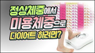 정상체중에서 미용체중으로 다이어트 - 미용체중 1부