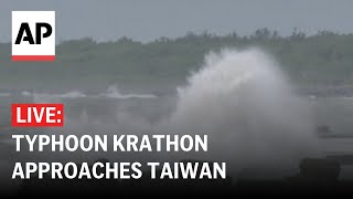 LIVE: Typhoon Krathon heads toward Taiwan