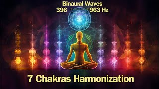 7 Chakras balancing with Binaural waves 396Hz - 963Hz |before Before Sleeping or early morning|