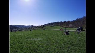 Bike riding from Tubingen to Herrenberg, Germany.