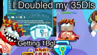 I Doubled My 35 Dls - Buy/Sell Profitable Worlds in Growtopia - 35Dls Profit + Getting 1Bgl