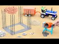 Diy Tractor making Concrete Mixture Machine | House construction Science Project ‪@sanocreator‬