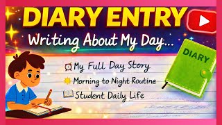 Diary entry l Diary entry formats/English/Examples/Class 9th/10th/11th l Diary kaise likhte hai