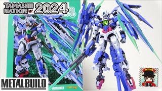 傑作！オシャレなカラーで登場【METAL BUILD ダブルオークアンタ フルセイバー】魂ネイション2024 ヲタファのレビュー / Metal Build 00 QAN[T] Full Saber