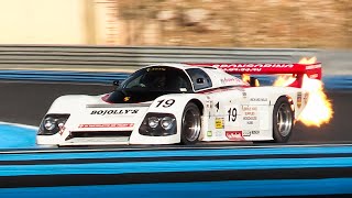 1985 March 85G IMSA GTP w/ Porsche 2.8 Single Turbo Flat-6 Sound \u0026 Flames in action on track!