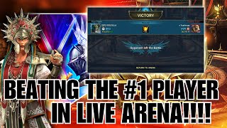 BEATING THE #1 PLAYER IN LIVE ARENA | Raid: Shadow Legends |