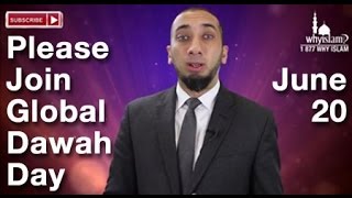 Start a conversation about Islam on June 20 | Nouman Ali Khan invites to #GlobalDawahDay