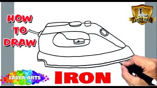 How To Draw Iron step by step | Easy & Simple drawing Tutorial | School of Arts | Lasyachalmeti