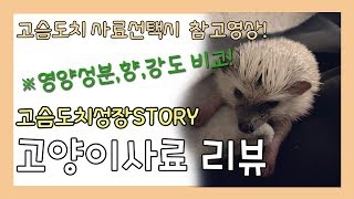 [똘이TV] 고양이사료리뷰!고슴도치가 먹어도 될까?( Cat food review! Can the hedgehog eat it?)