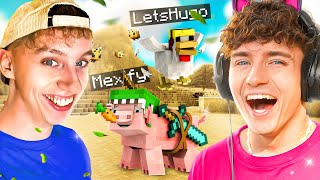 Alle 60 SEKUNDEN ein ZUFÄLLIGES TIER in MINECRAFT! 😂 mit ​⁠@LetsHugo