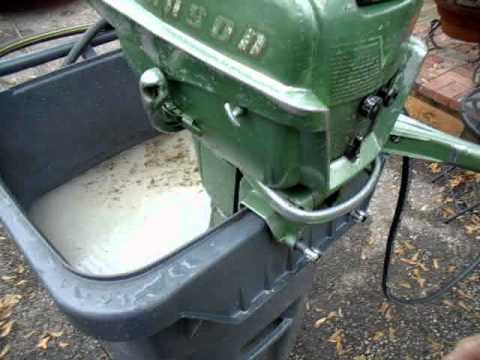 1954 5.5 Hp Johnson Converted And Ready For The Boat - YouTube