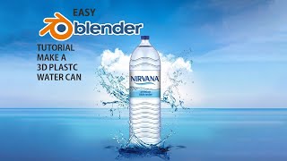 Blender Beginner Tutorial: How to Model a 3D Plastic Water Can Step by Step!