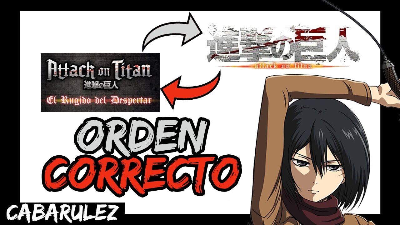 En Que ORDEN Ver ATTACK ON TITAN ⚔ [Anime , Ovas 📹, Películas 🎥 ...