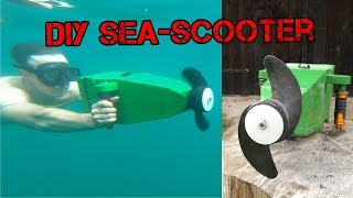 Turn yourself into a submarine! DIY divescooter! Subtitled!