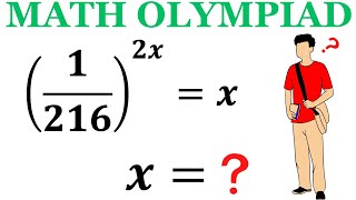 Solve the exponential equation | (Math Olympiad Training)  #math #maths