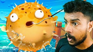 PUFFERFISH CAUGHT BY A FISHERMEN 😰!! I AM FISH (Part 3)