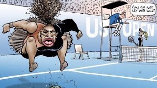 Artist defends 'racist' Serena Williams cartoon