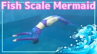 【🧜マーメイドスイム】ウロコ柄ビキニ（リメイク衣装）Mermaid Swimming/Mermaiding