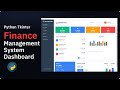 I Build a Modern Payment Admin Dashboard with Python Tkinter | Clean UI Design