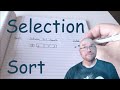 An example of the selection sort sorting algorithm