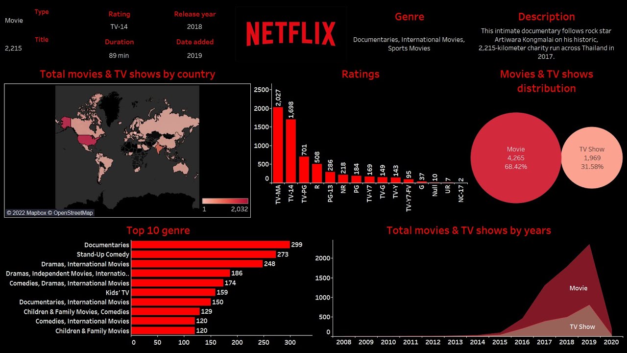 Create Netflix Dashboard With Tableau In 30 Minutes - QuadExcel.com