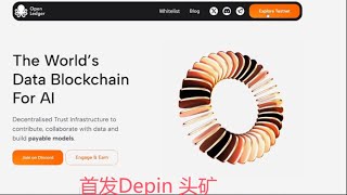 全网首发保姆级OpenLedger Node 开始使用 DePIN 赚钱 PAYABLE AI头矿首矿 和小草Grass同类 选挖为敬 早鸟计划，OpenLedger 抓在前期挂机