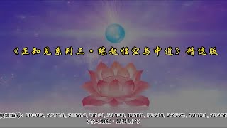 5.正知见系列三·缘起性空与中道（精选版）【杨宁老师】