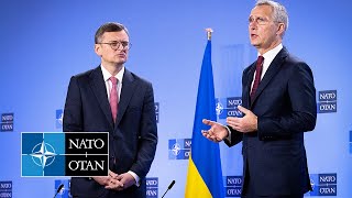 NATO Secretary General with the Minister of Foreign Affairs of Ukraine 🇺🇦 Dmytro Kuleba, 29 NOV 2023