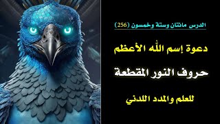 اسم الله الاعظم وعلاقته بالحروف النورانية المقطعة وتجلياتها اللدنية 🗝️  | الدرس 256