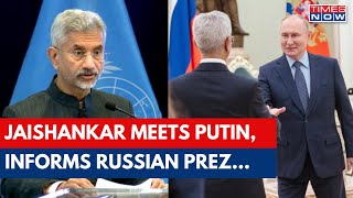 EAM Jaishankar Meets Russian President Putin In Moscow, Says India-Russia Trade Surpasses...