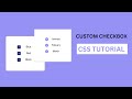 Custom Checkbox CSS | Animated Checkbox