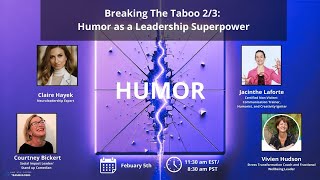 Breaking The Taboo - Stress, Humor, and the Art of Healthy Conflict.