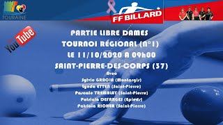 LBCVL - Libre Dames (TR N°1) du 11/10 à Saint-Pierre-des-Corp (Billard 1)