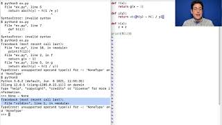 Errors & Tracebacks