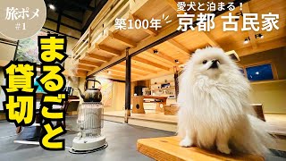 【愛犬と泊まれる贅沢な宿】京都の里山にある古民家を一棟貸切！嬉し過ぎて爆走するポメラニアン【古民家宿タイム】