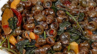 Fried snails actually turned over, you guys say it should be eaten?